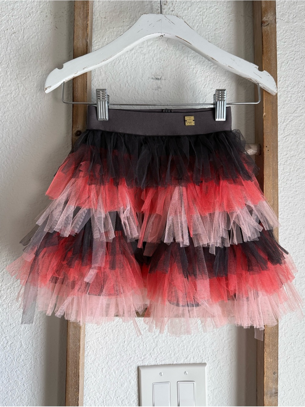 Deux par Deux Multi Color Girls Tulle Skirt sz: 4